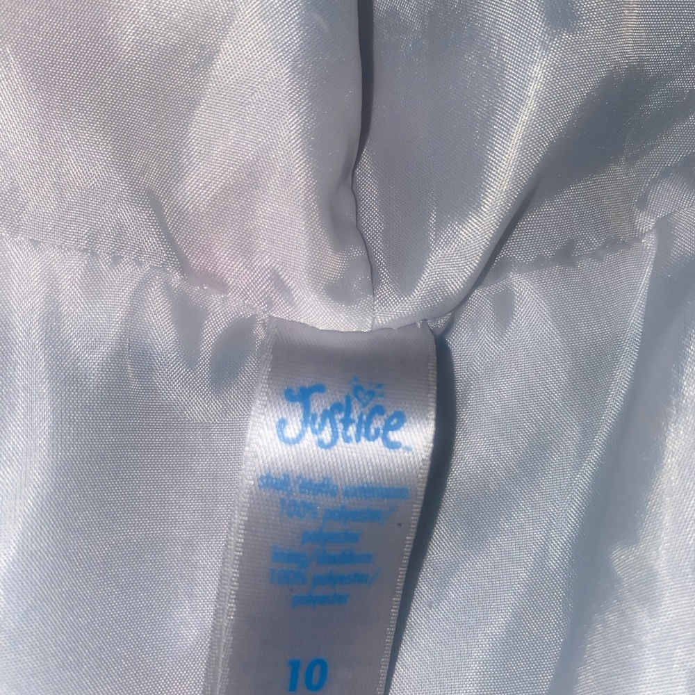 JUSTICE TIE DYE GIRLS WINDBREAKER JACKET SIZE 10 - Picture 6 of 8